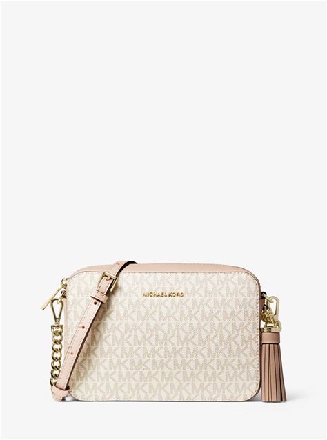 crossbody pink and white michael kors purse|Michael Kors pink studded purse.